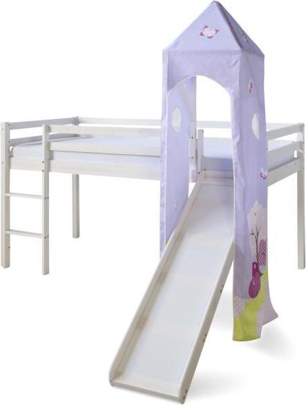 Image du produit Homestyle4u Lit mezzanine avec toboggan et tour (90 x 200 cm)