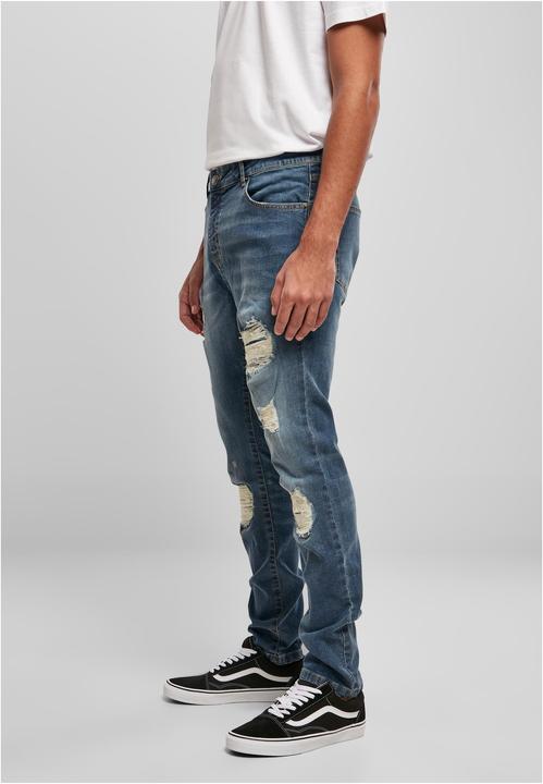 Actual product image Urban Classics Heavy Destroyed Slim Fit Jeans - 16475 (W29/L32)