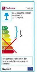 Energy Label Paulmann MaxLED 500 Stripe Set (White, 300 cm, Indoor)