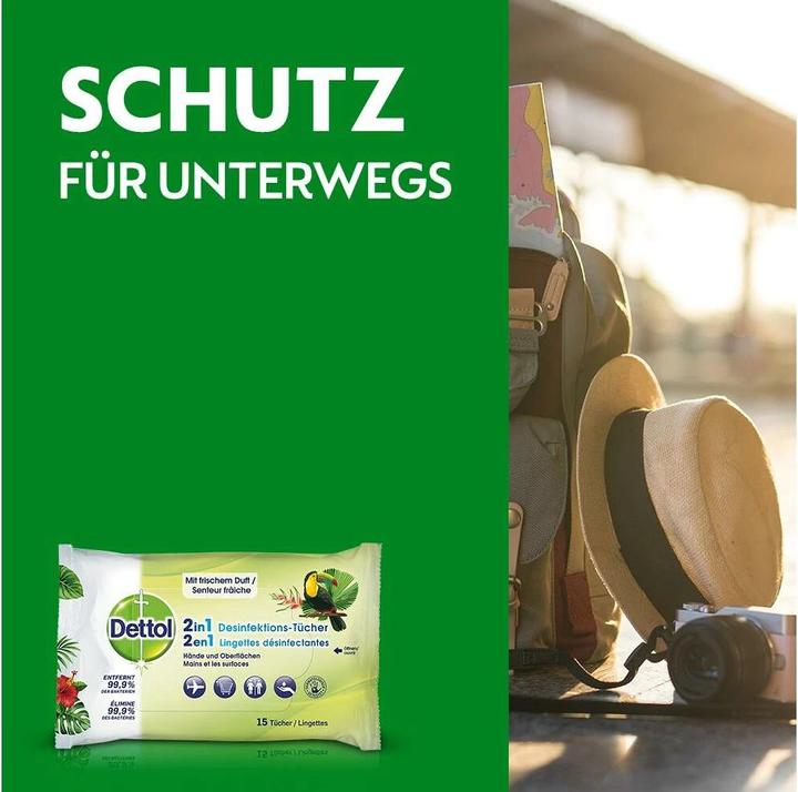 Produktbild Dettol 2in1 Desinfektions-Tücher