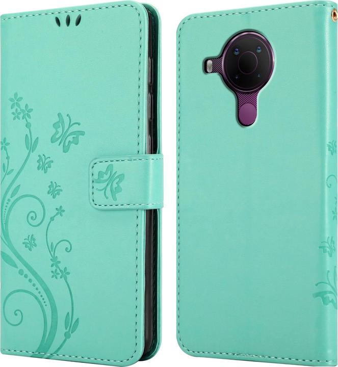 Actual product image Cadorabo Flower Book cover (Nokia 5.4)