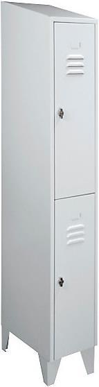 Actual product image Wolf Steel cabinet with slanted roof, compartments horizontally divided (30 cm, 195 cm)