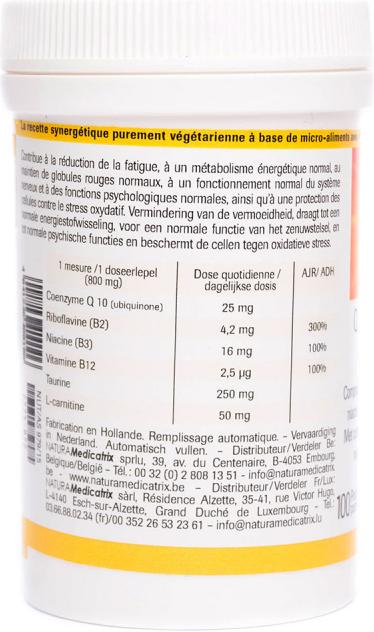 Nutritional values and ingredients Dr. Jacob's Q10 Synergy (80g) (Powder, 106 g)