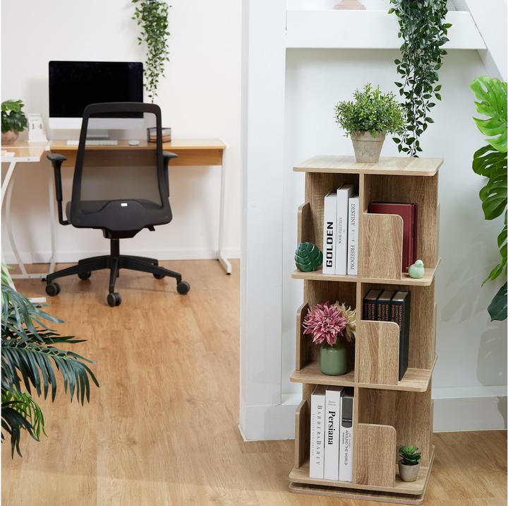Actual product image Relaxdays Rotating Bookcase