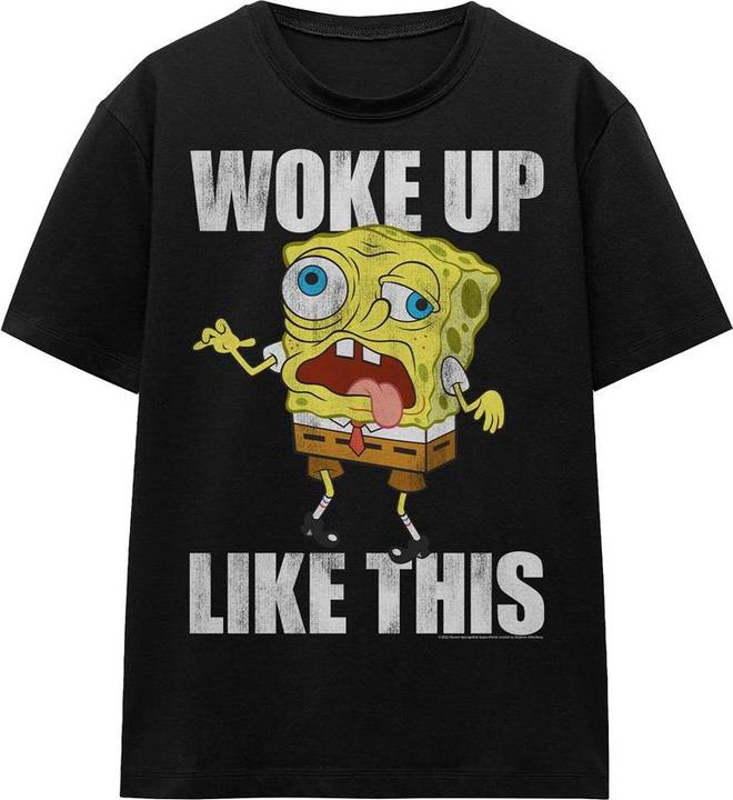 Immagine prodotto Spongebob Squarepants Woke Up Like This Meme Maglietta Adulto Unisex (XL)