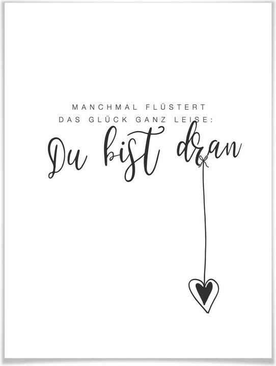 Image du produit Trenddeko Parfois, le bonheur chuchote tout doucement (60 x 80 cm)