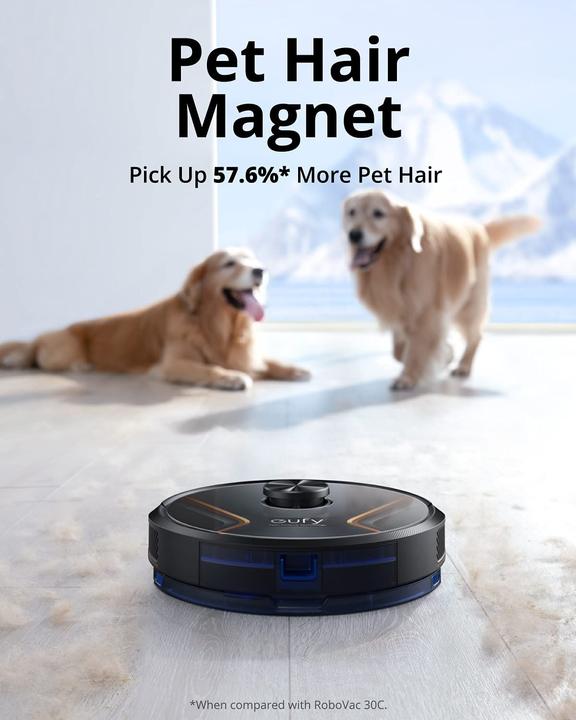 Image du produit eufy RoboVac X8 Robot Aspirateur Noir Compatible avec Amazon Alexa, compatible avec Google Home, Vocal... (Robot d'aspiration et de nettoyage)