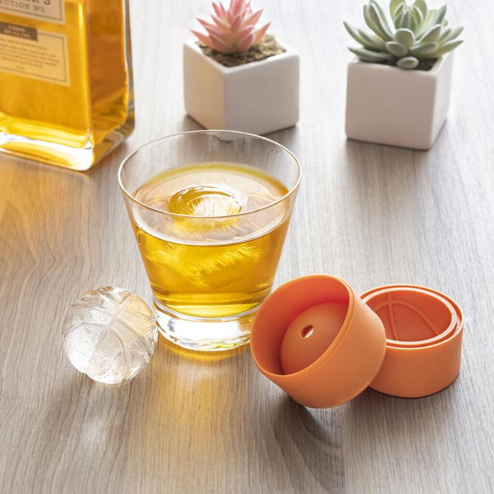 Actual product image Kikkerland Basketball Ice Ball Molds