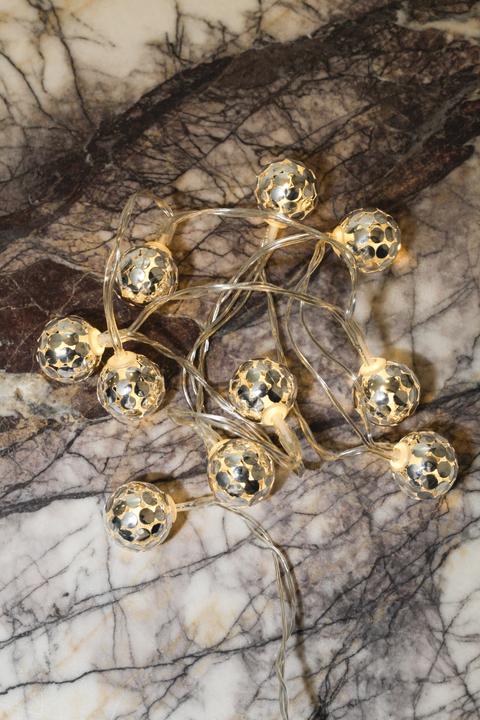 Actual product image Kikkerland Ball String Lights Silver (1.20 m)