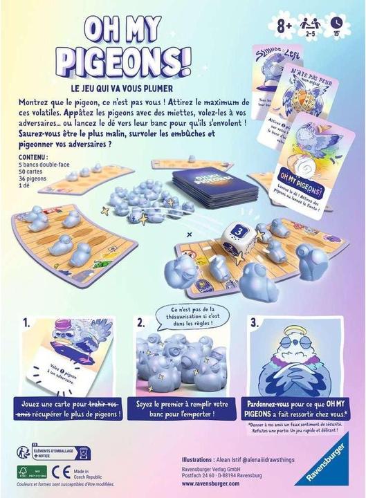 Actual product image Ravensburger Pigeons! (French)