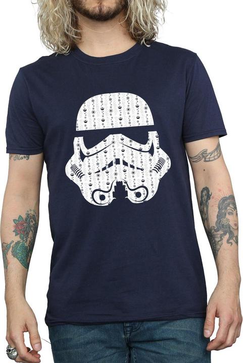Immagine prodotto Star Wars Christmas Stormtrooper Helmet Maglietta Uomo (3XL)