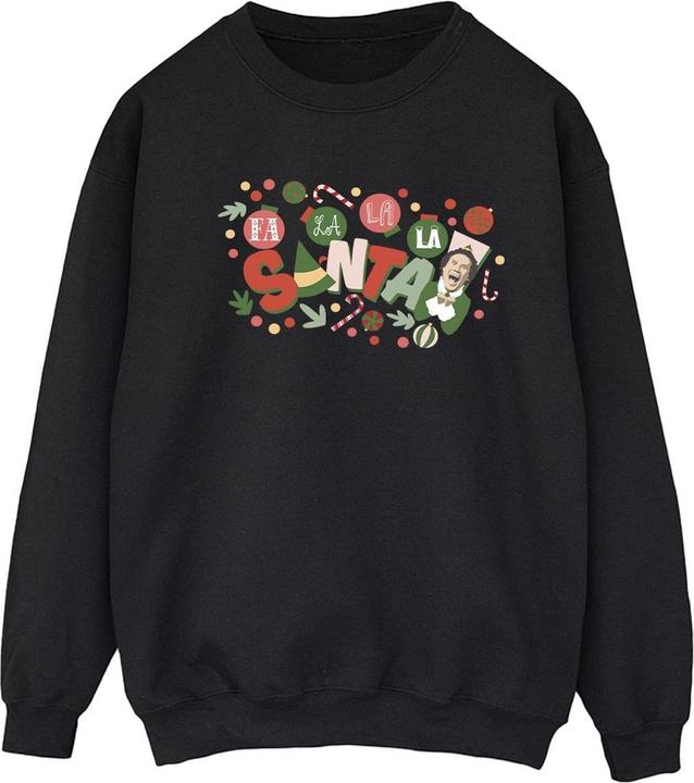 Actual product image Elf Womens/Ladies Santa Fa La La Sweatshirt (XL)
