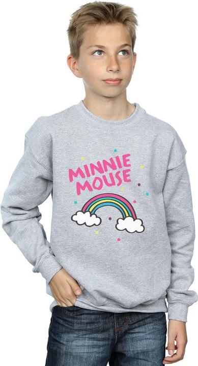 Actual product image Disney Boys Minnie Mouse Rainbow Dots Sweatshirt (152, 158)
