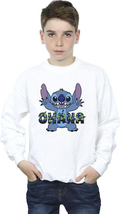 Immagine prodotto Disney Lilo And Stitch Ohana Blue Glitch Felpa Ragazzi (140, 146)