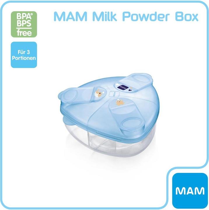 Actual product image MAM Milk Powder Box, milk powder dispenser, whale/frog