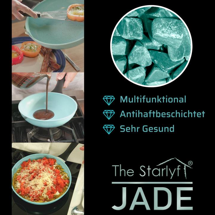 Actual product image Starlyf Jade Pan Set (20 cm, Frying pan, Aluminium)