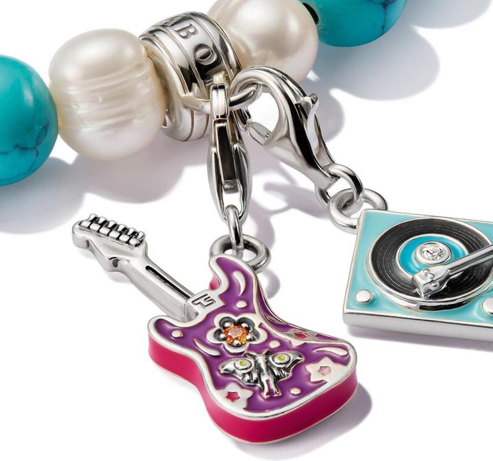 Immagine prodotto Thomas Sabo Charm-Anhänger E-Gitarre Silber (Argento 925, Smalto)
