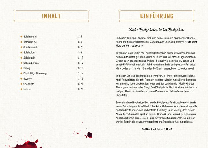 Image du produit Crime & Dine - Le coffret dîner mystère : Meurtre d'un Frison sur l'île de Sylt (Allemand)