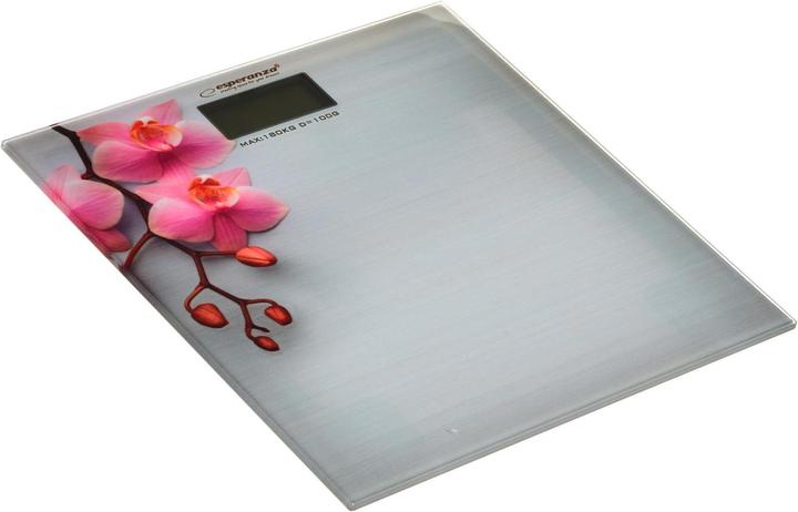 Esperanza Weighing scale bathroom Orchid EBS010 (pilka color) (180 kg)