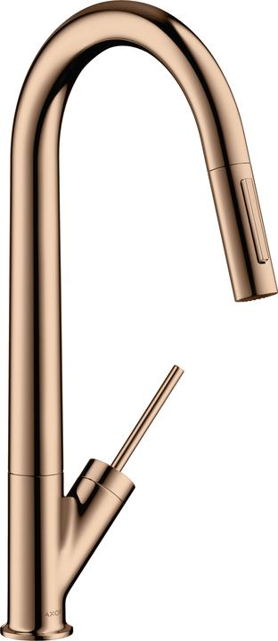 Image du produit hansgrohe AXOR Starck Mitigeur monocommandé pour cuisine, ComfortZone270, douchette extractible, Ec
