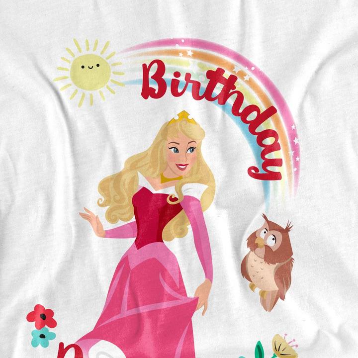 Actual product image Disney Interactive Studios Unisex Adult Birthday Princess Aurora T-Shirt (L)