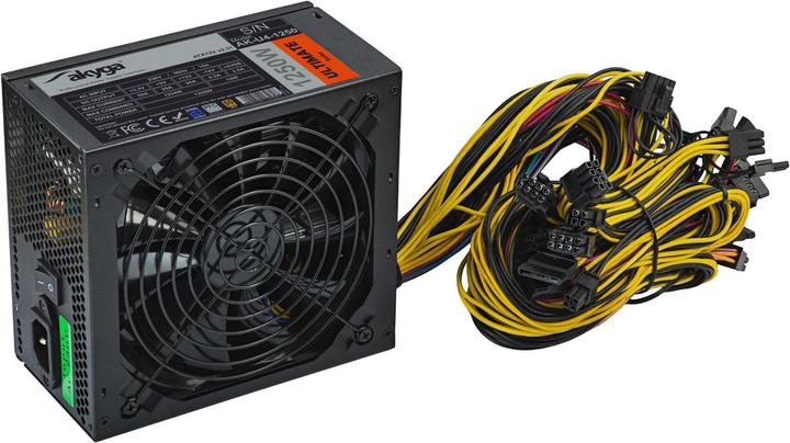 Produktbild Akyga Ultimate ATX Power Supply 1250W AK-U4-1250 80 PLUS Gold bitcoin miner (1250 W)