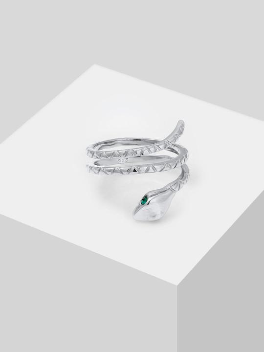 Actual product image Elli Schlangen Design mit Kristallen (50, 925 Silver)