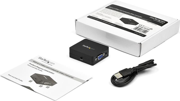 Image du produit StarTech .com Convertisseur VGA 1080p en RCA et S-Vidéo (Convertisseur de caméra)