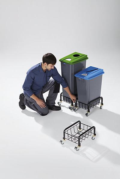 Produktbild Probbax Kunststoff-Wertstoffsammler, Volumen 80 l, Einwurfschlitz, Wertstoffpiktogramme (80 l)