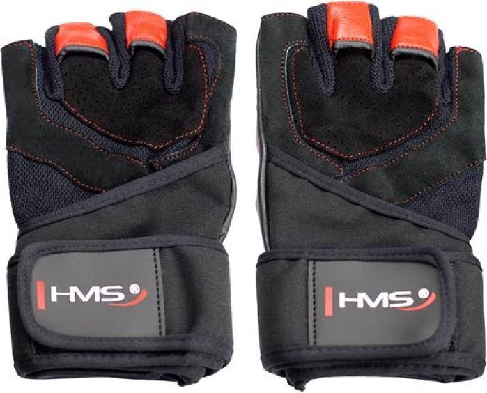 Produktbild HMS Gym Handschuhe Schwarz/Rot Grösse XL (XL)