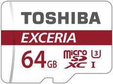 Actual product image Toshiba Exceria M302 microSDXC U3 (64 GB, microSDXC, U3, UHS-I)
