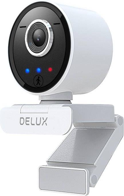 Immagine prodotto Delux Webcam intelligente con tracciamento e microfono incorporato DC07 (bianco) 2MP 1920x1080p (2 Mpx)