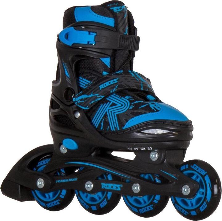 Image du produit Roces Patins à roues alignées pour enfants Jockey 3.0 (taille : 26.0-29.0 (roues 64 mm), noir/bleu (27)
