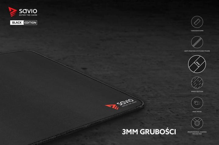 Produktbild Savio Black Edition Turbo Dynamic XXL Game Mouse Pad Black (XXL)