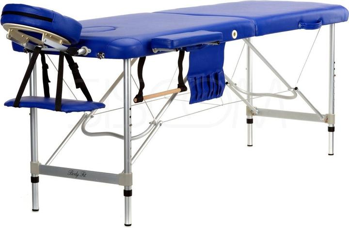 Body Fit 2 sections aluminum massage bed blue (469)
