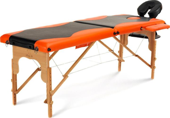 Immagine prodotto Body Fit Lettino da massaggio 2 pezzi due colori nero - arancio (1041)