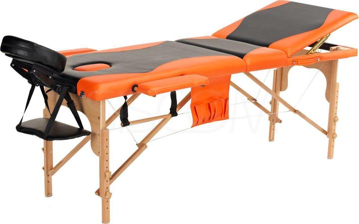 Produktbild Body Fit 3-piece massage bed black and orange (1029)