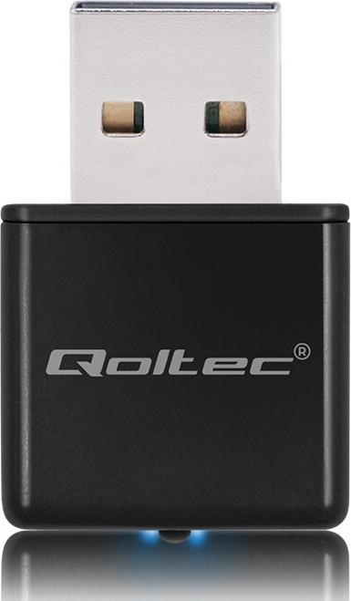 Actual product image Qoltec NANO WiFi Adapter mini Standard N, USB 2.0