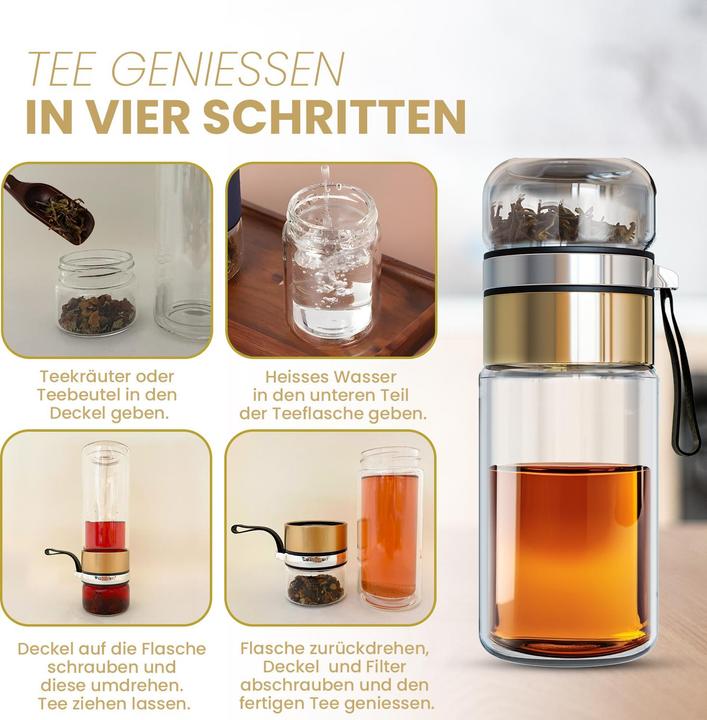 Actual product image Gewürzladen Näfels Drehbare Teeflasche (0.32 l)