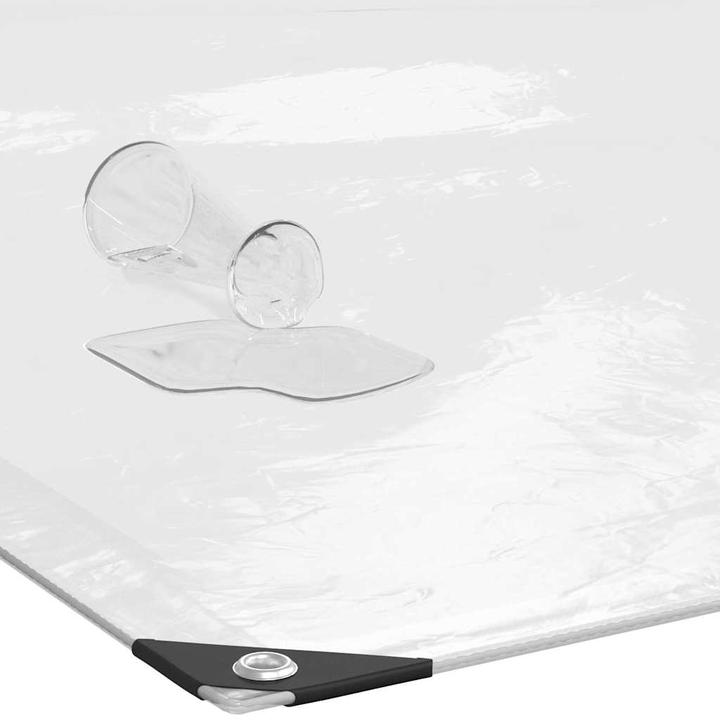 Produktbild VidaXL Transparente Plane mit Ösen 5x5 m Polyethylen durchsichtige Plane (500 x 500 cm)