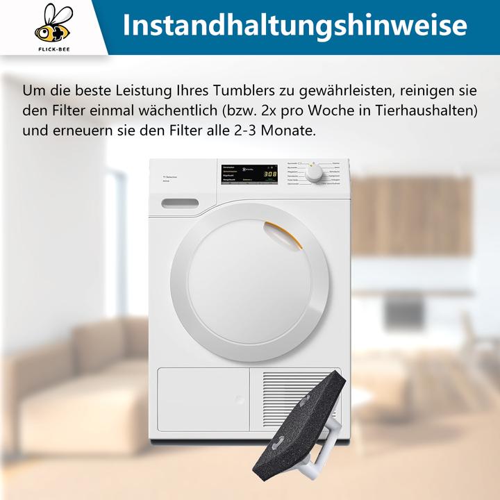 Produktbild Flickbee Filter wie 9164761 für Miele Trockner
