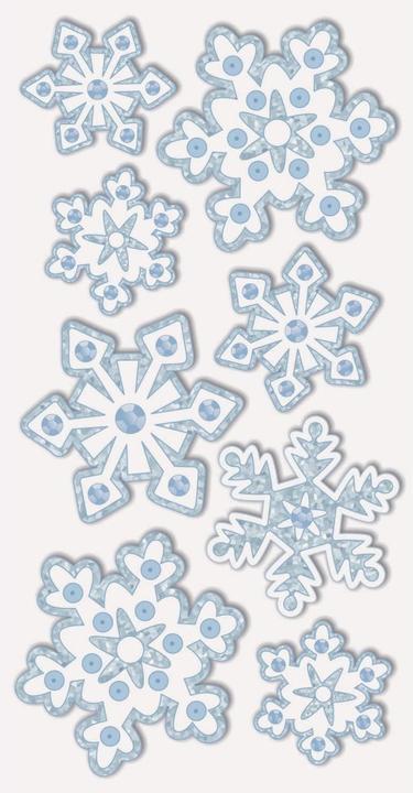 Produktbild Heyda Weihnachtssticker Eiskristalle