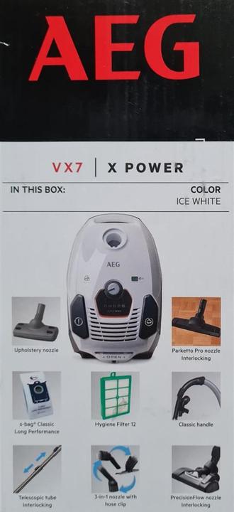 Produktbild AEG VX7-2-IW-S Zylinder-Vakuum Trocken Staubbeutel