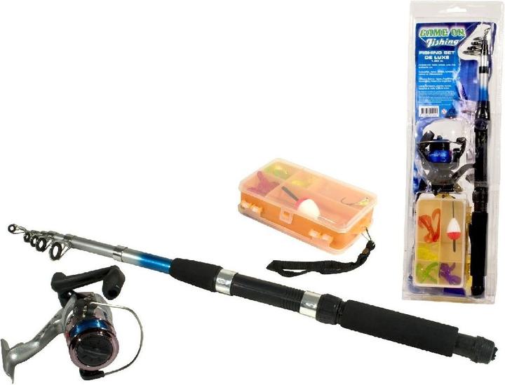 Game on fishing Tele-Wurfangel,10m+Zub. (Teleskoprute, 210 cm)