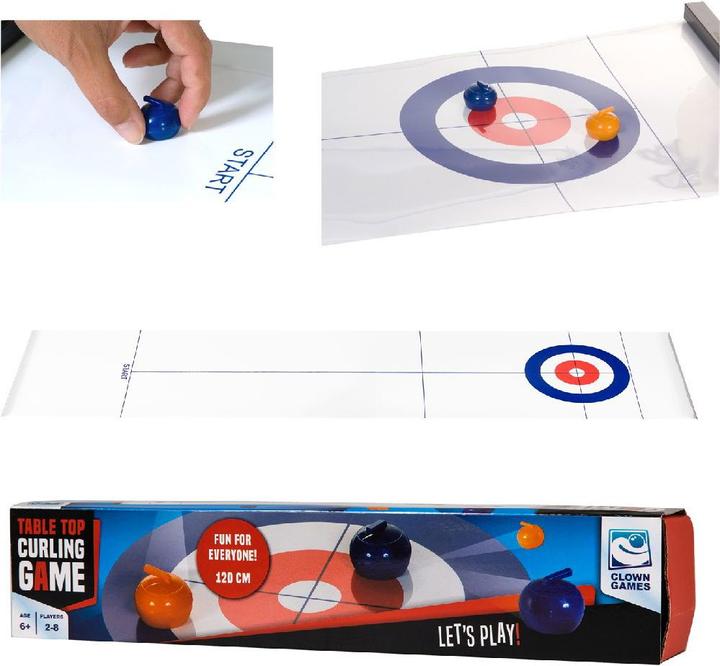 Actual product image Clown games Table Top Curling Game (English)