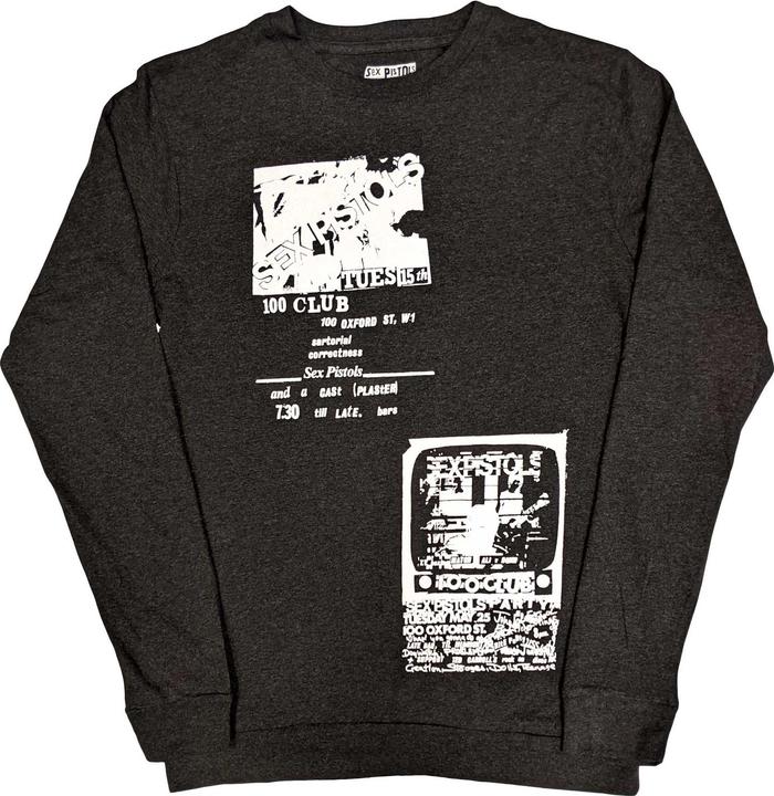 Produktbild Sex Pistols Adult 100 Club Back Print Langarm TShirt (L)