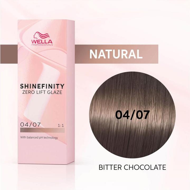Actual product image Wella Shinefinity (04, 07 - Bitter Chocolate)