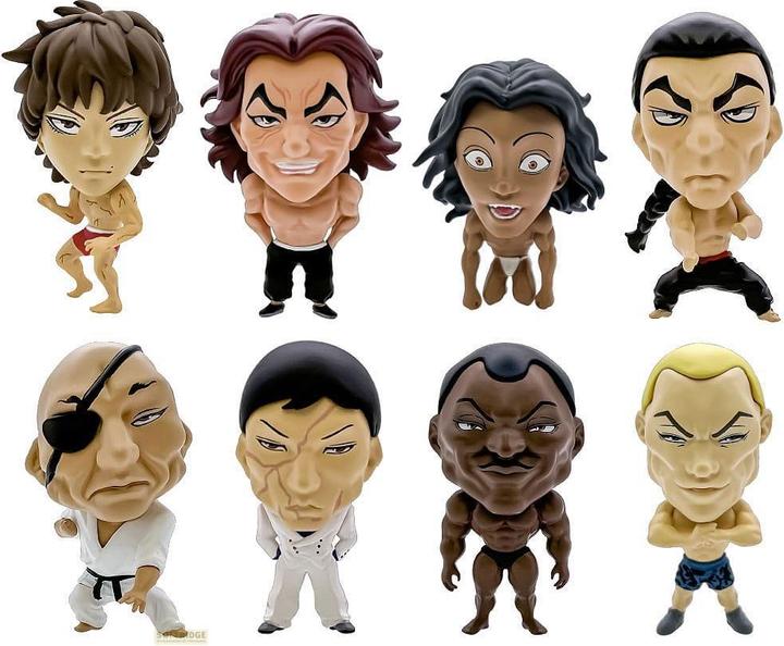 Immagine prodotto 16 directions Baki Hanma 16d Collezione di figure collezionabili PVC minifigure 8-pack Baki Hanma 6 cm