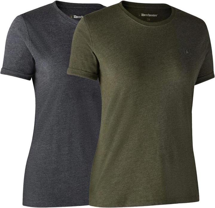 Actual product image Deerhunter Ladies Basic 2 Pack T-Shirt (44)