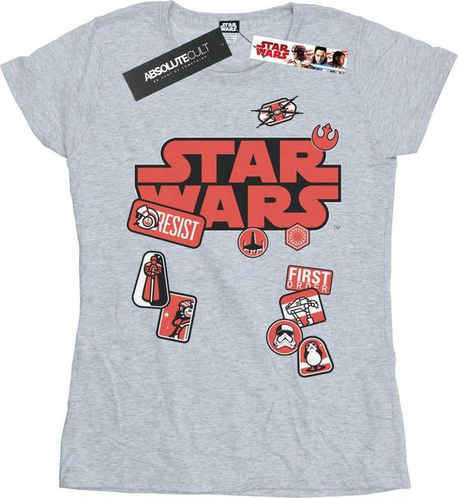 Image du produit Star Wars - T-shirt THE LAST JEDI BADGES - Femme (L)